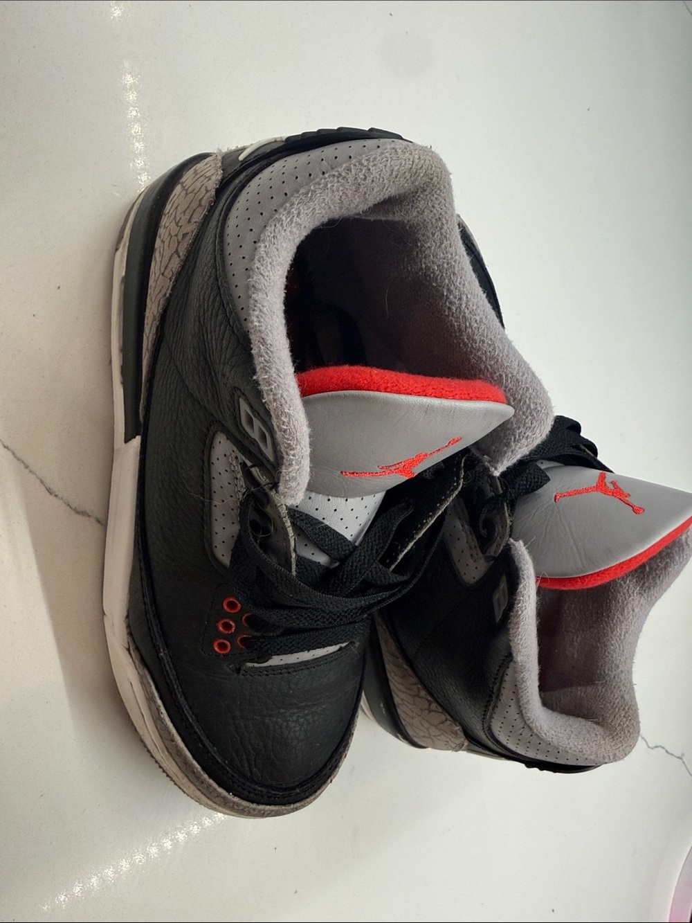 Nike Air Jordan Black, Grey and Red Retro Sneakers